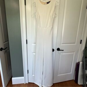 Lulu’s white jumpsuit